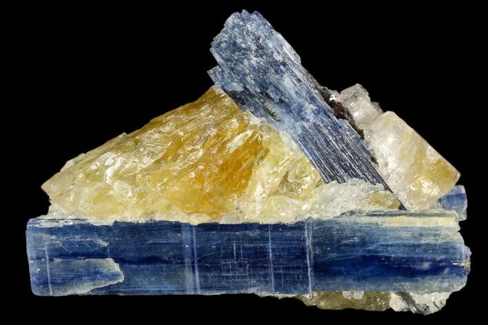 Vibrant Blue Kyanite Crystals In Quartz - Brazil #118863